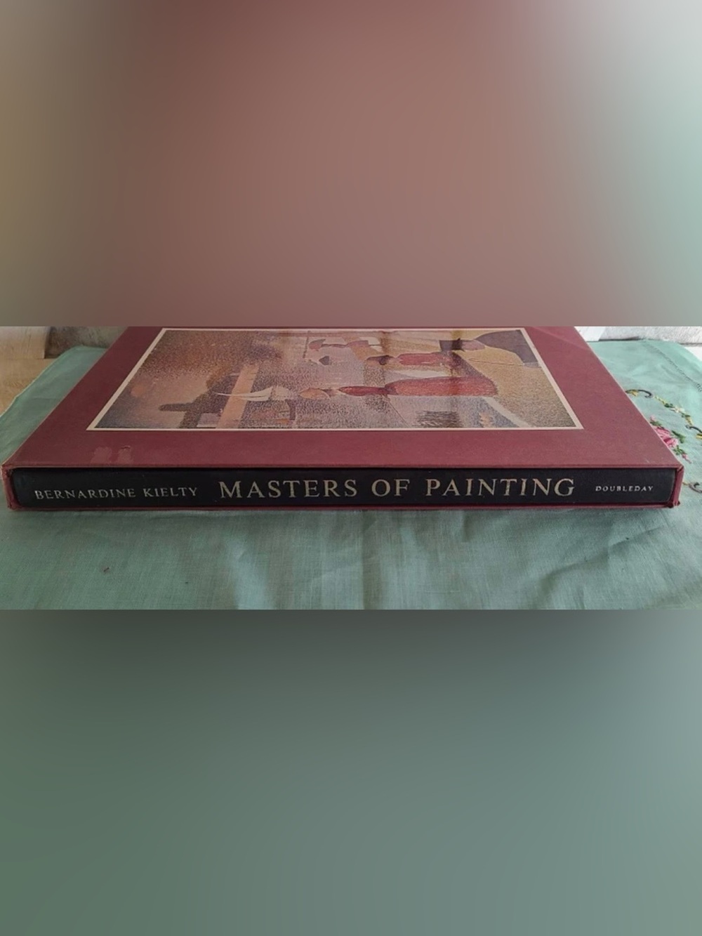 Masters of Painting Hardcover Book - Burgundy Cover